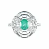 Bague Emeraude et Diamants