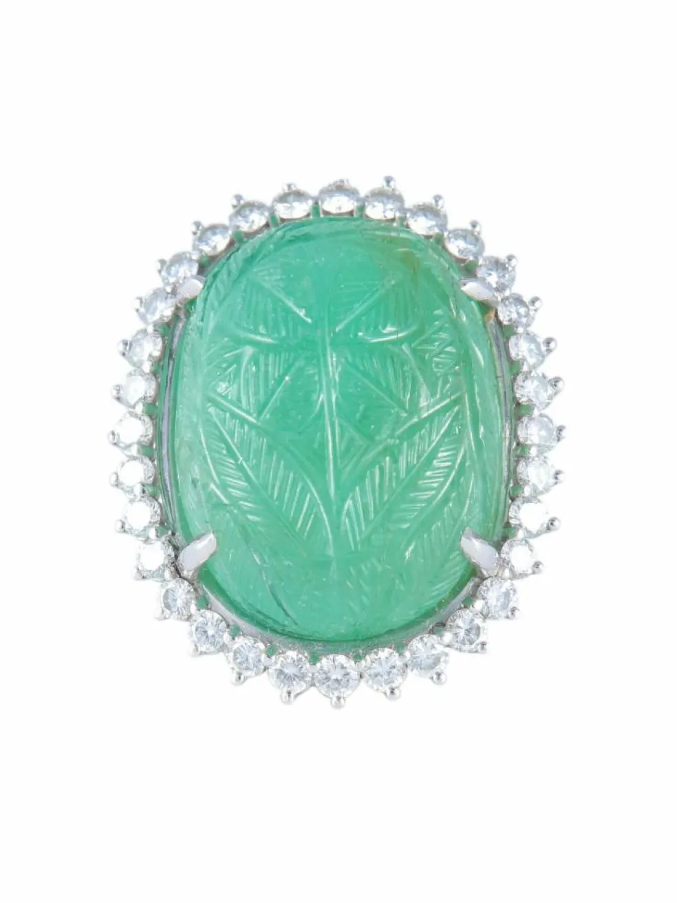 Bague Emeraude et diamants