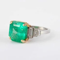 Bague Emeraude et Diamants