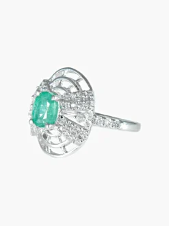 Bague Emeraude et Diamants