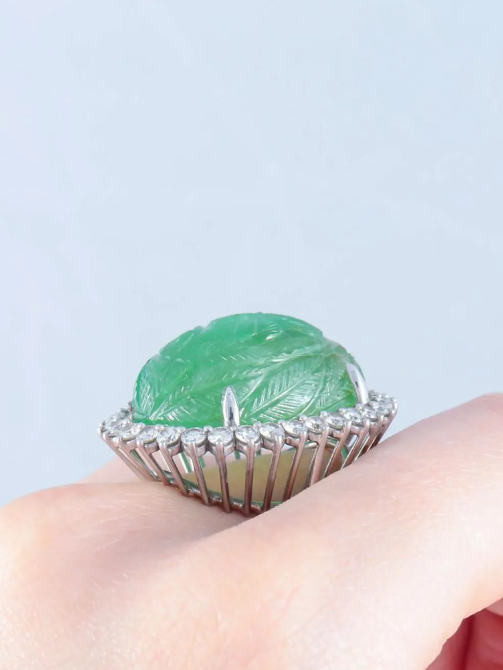 Bague Emeraude et diamants