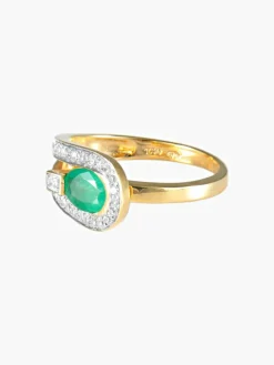 Bague Emeraude et Diamants