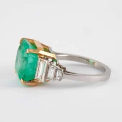 Bague Emeraude et Diamants