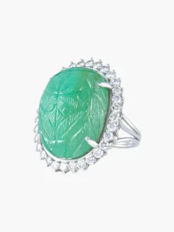 Bague Emeraude et diamants