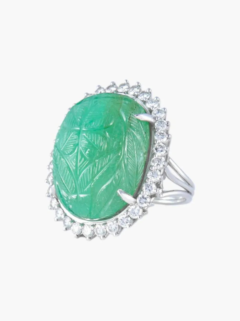 Bague Emeraude et diamants