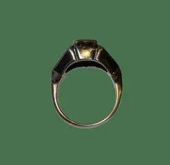 BAGUE EMERAUDE ET DIAMANTS