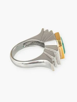Bague Emeraude et diamants