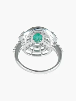Bague Emeraude et Diamants