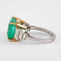 Bague Emeraude et Diamants