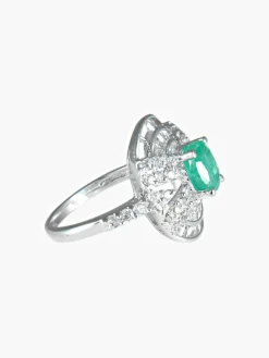 Bague Emeraude et Diamants