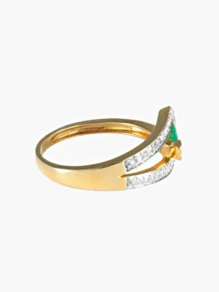Bague Emeraude et Diamants