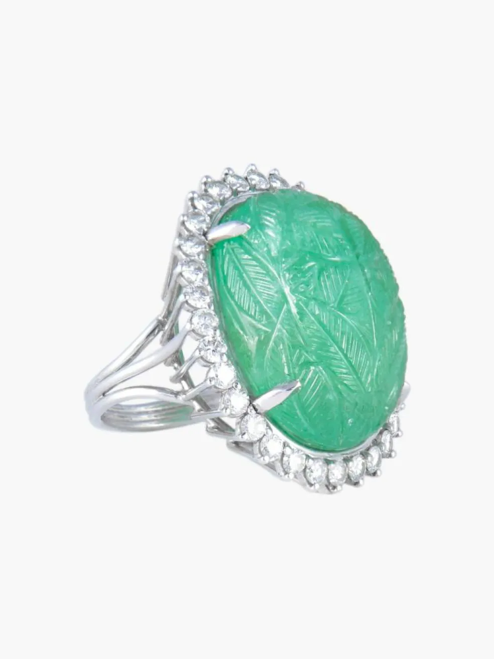 Bague Emeraude et diamants