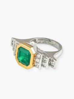 Bague Emeraude et diamants