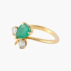 Bague Emeraude et Diamants