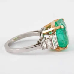 Bague Emeraude et Diamants