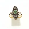 Bague Emeraudes Diamants