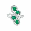 Bague Emeraudes Diamants