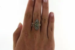 Bague Emeraudes Diamants