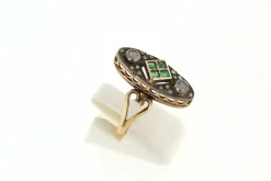 Bague Emeraudes Diamants