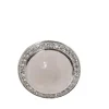 Bague en blanc, quartz rose et diamants