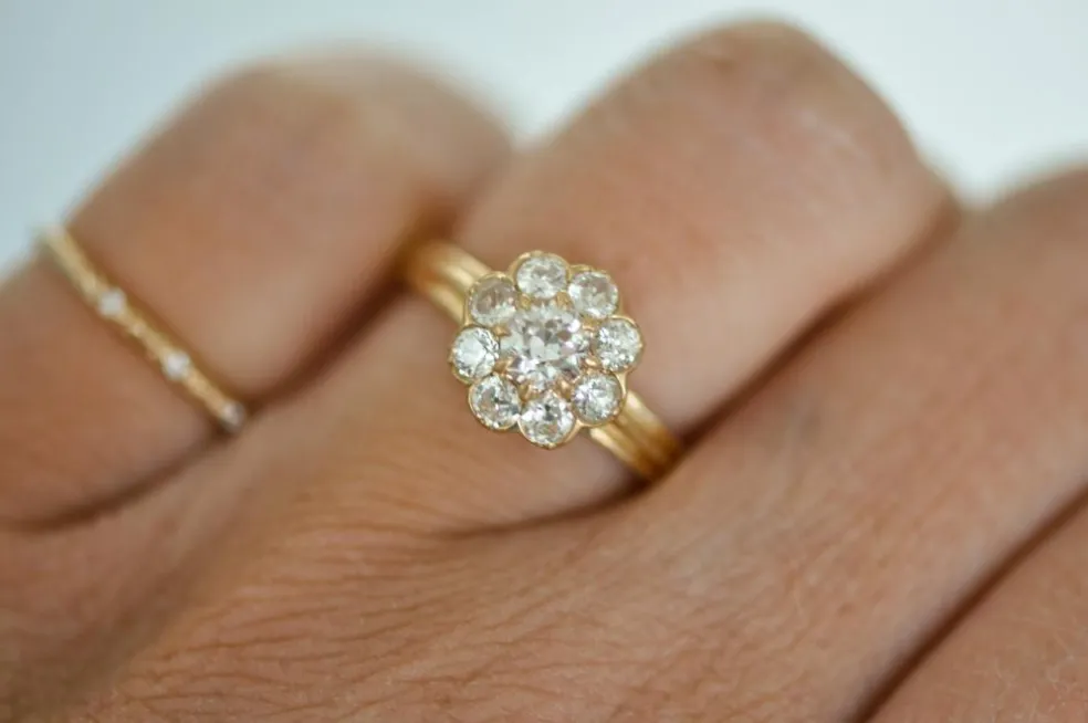 Bague en diamant ancienne