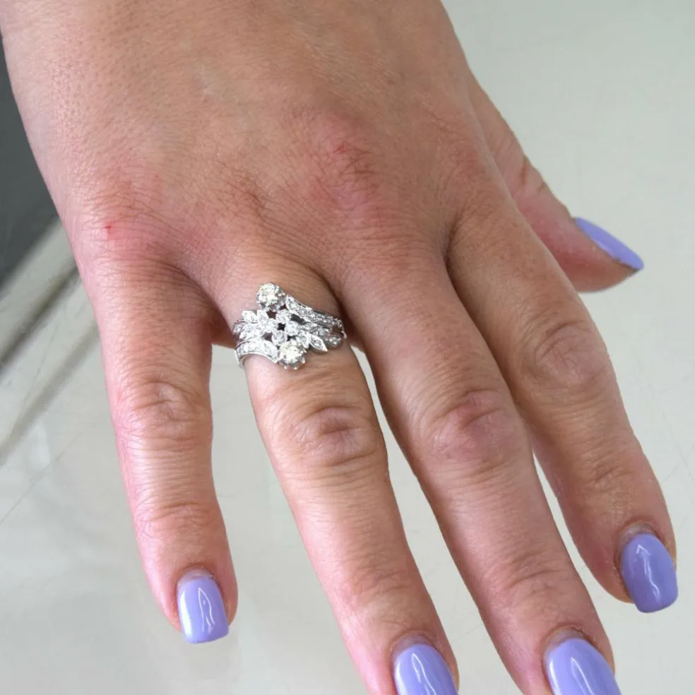 Bague en diamant Art Nouveau