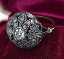 Bague en diamant de l'époque victorienne