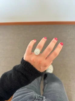 Bague en diamant d'inspiration Art Déco