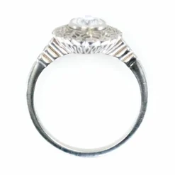 Bague en diamant et platine