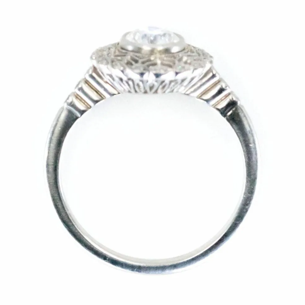 Bague en diamant et platine