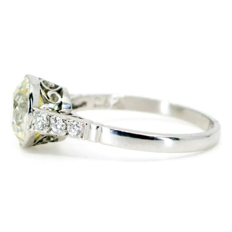 Bague en diamant, platine