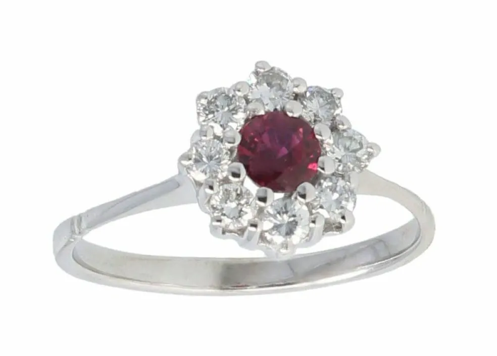 BAGUE EN DIAMANT RUBIS