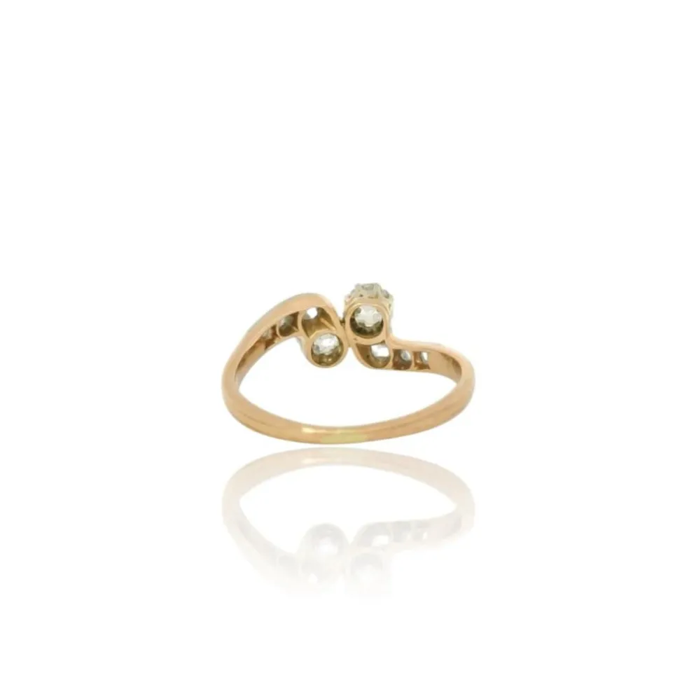 Bague en diamant Toi & Moi vers 1900