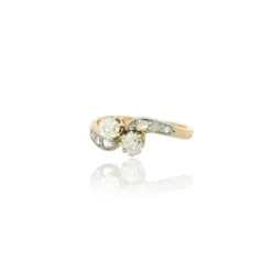 Bague en diamant Toi & Moi vers 1900