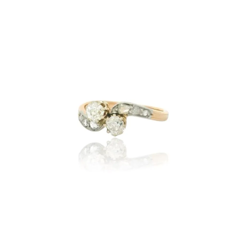 Bague en diamant Toi & Moi vers 1900