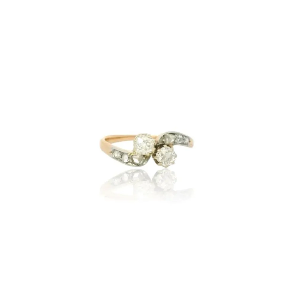 Bague en diamant Toi & Moi vers 1900