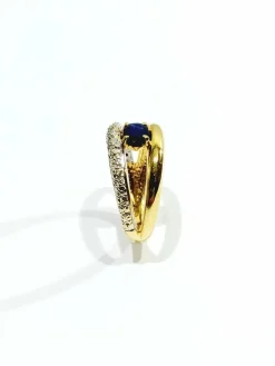 Bague en diamants & saphir