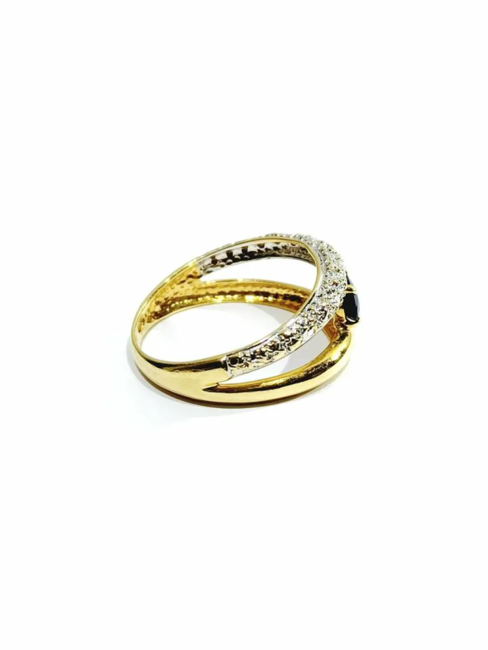 Bague en diamants & saphir