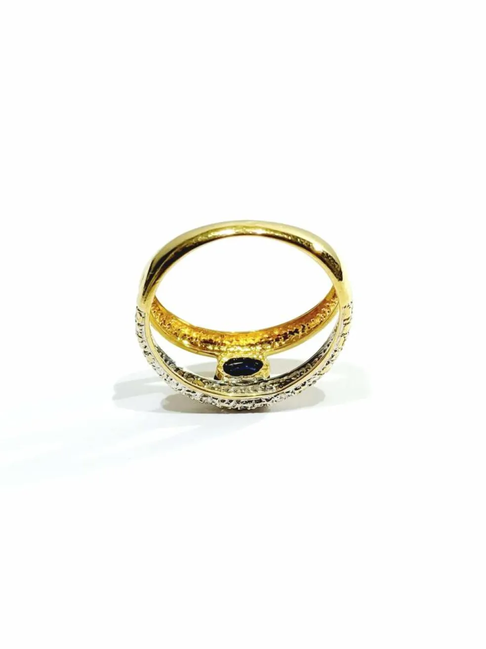 Bague en diamants & saphir