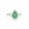 Bague en émeraude zambienne de 1,04 carat