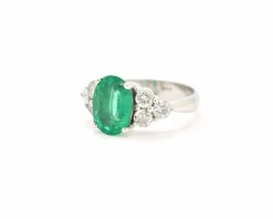 Bague en émeraude zambienne de 3,47 carats
