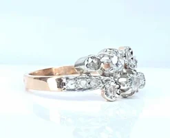 Bague en or 18 carats en diamants époque 1900