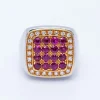 Bague en or avec diamants et rubis