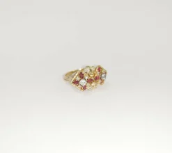 Bague en Or avec Diamants et Rubis