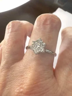 Bague en or avec diamants