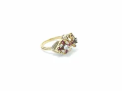 Bague en Or avec Diamants et Rubis