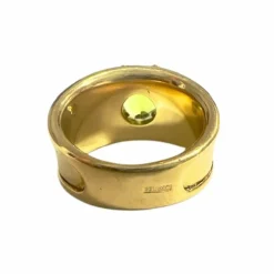 bague en or avec diamants et péridot