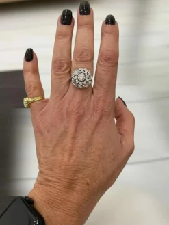Bague en or avec diamants Estate