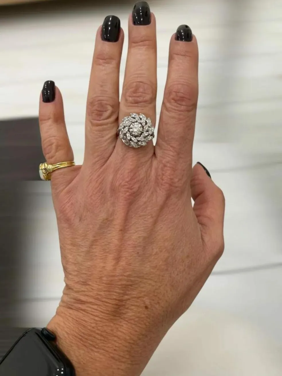 Bague en or avec diamants Estate