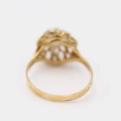 Bague en or avec perle